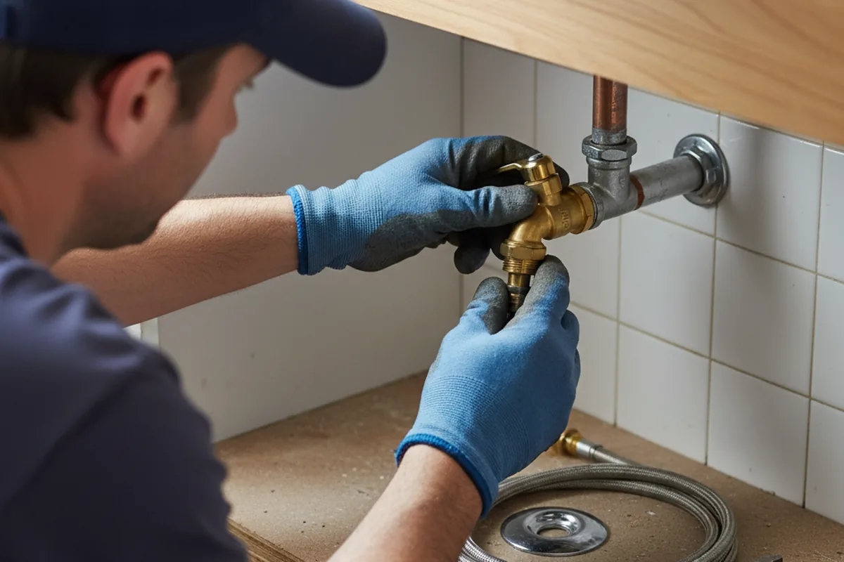 Shutoff valve and fitting work during Emergency Plumbing in Bryant